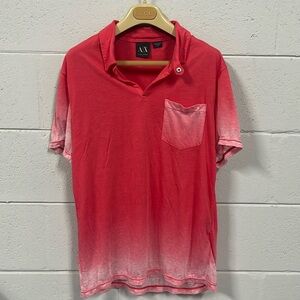 Armani Exchange men’s jersey polo shirt sz L
